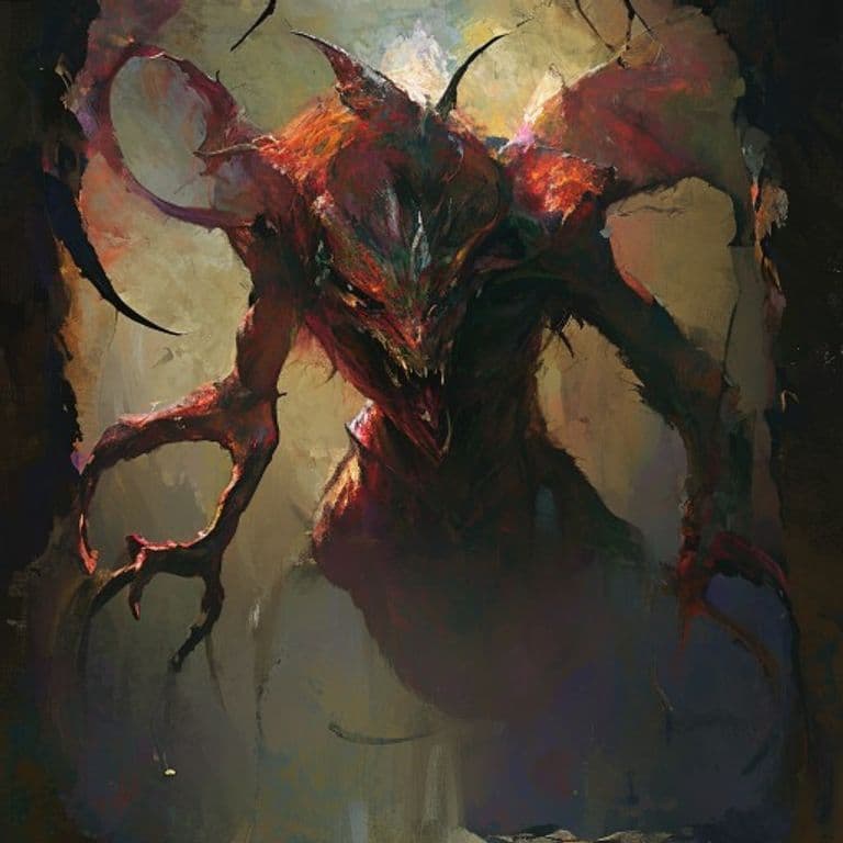 Marilith — fantasy monster illustration