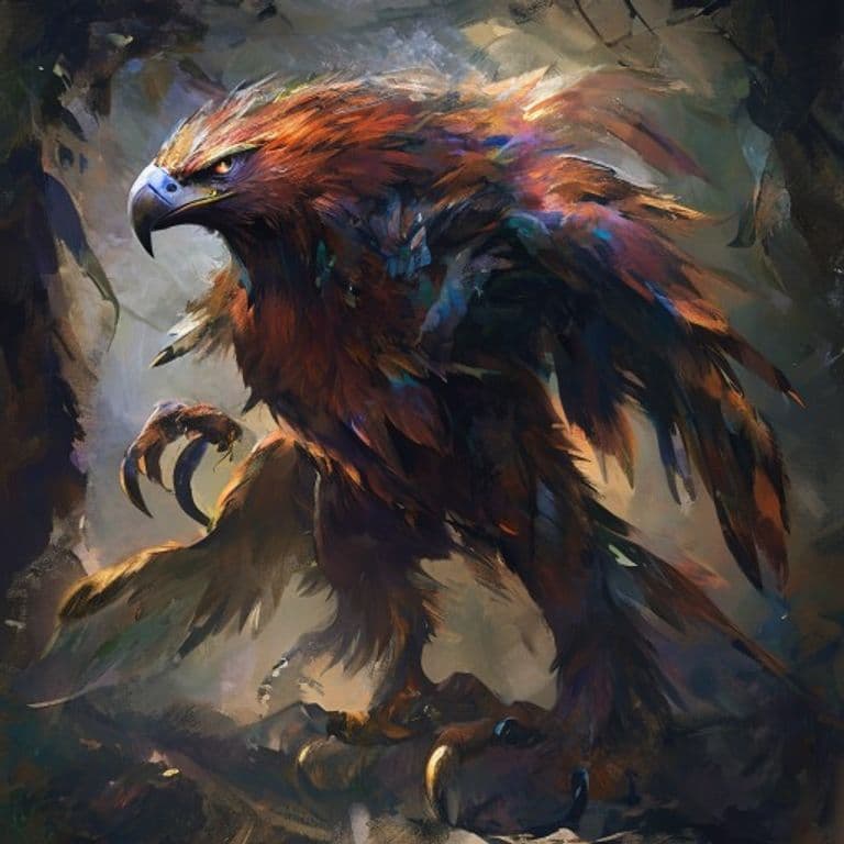 Eagle — fantasy monster illustration