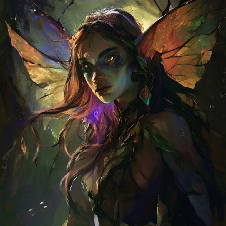 Lorelei — fantasy monster illustration. Lorelei is a medium fey (Challenge Rating 5).