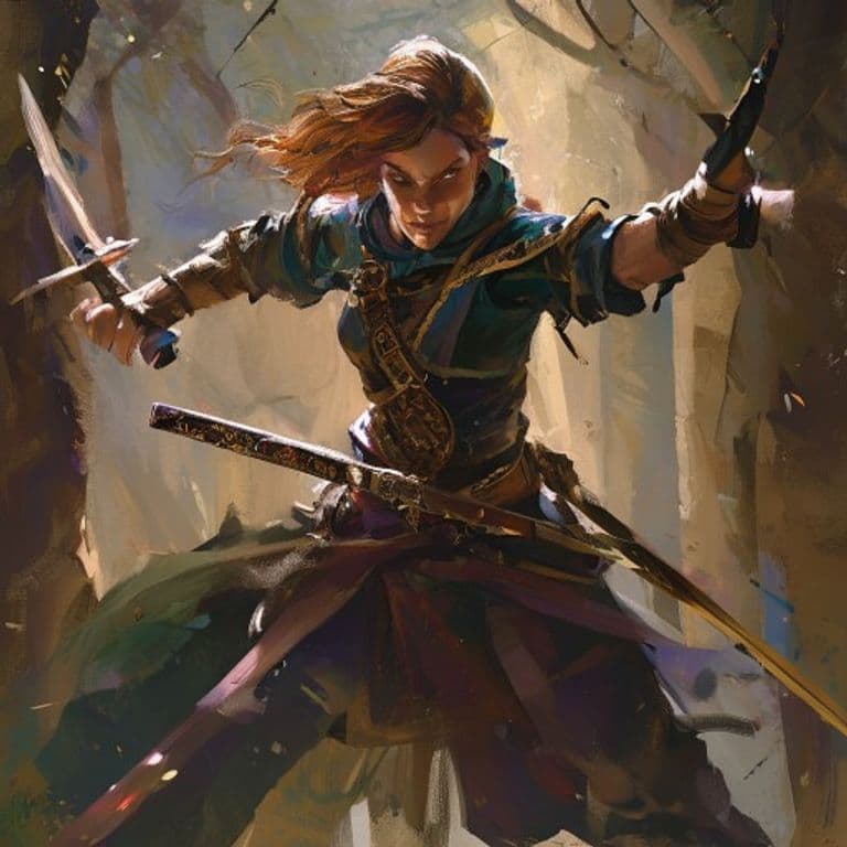 Dual-Wielding Expert — fantasy feat illustration. Dual-Wielding Expert is a feat.