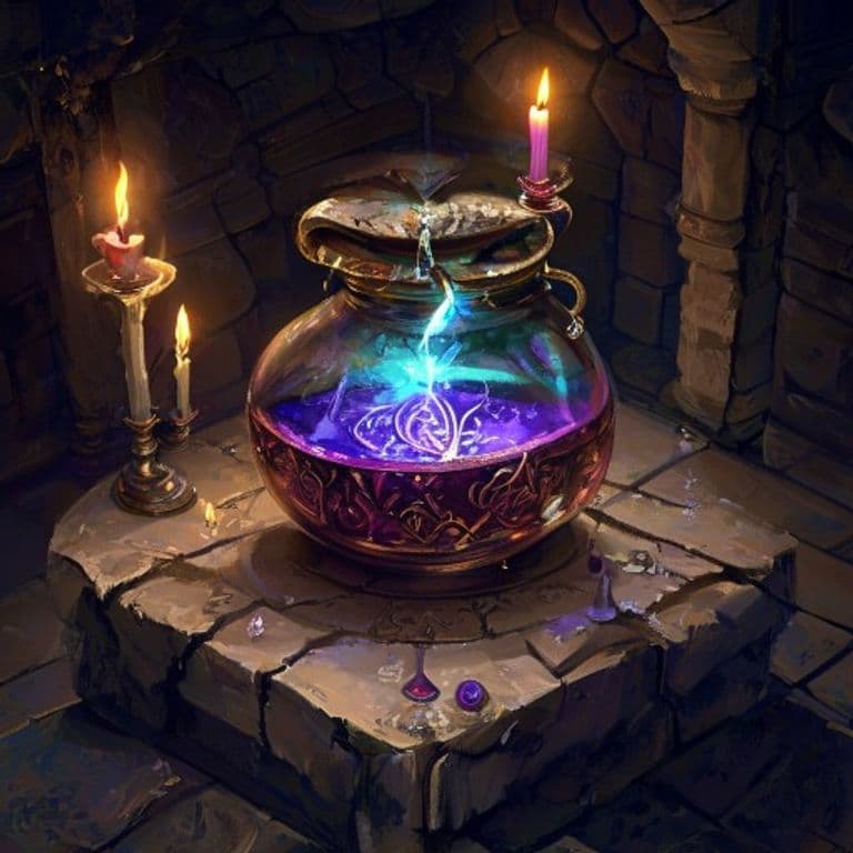 Potion of Mind Reading — fantasy item illustration