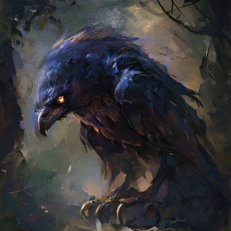 Raven — fantasy monster illustration