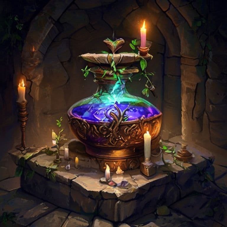 Potion of Growth — fantasy item illustration