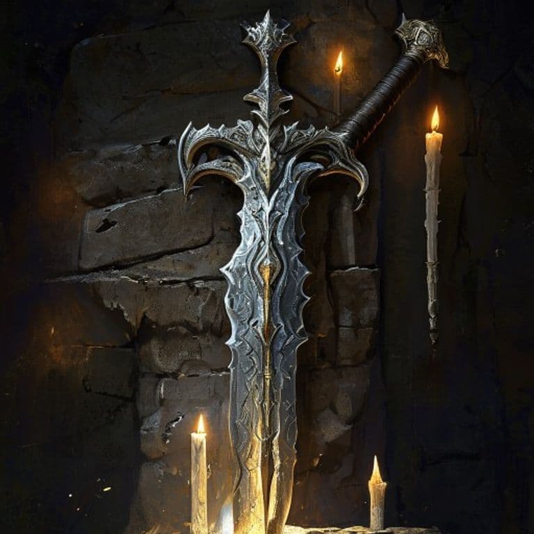 Sword of Volsung — fantasy item illustration. Sword of Volsung is a magic item (weapon) of very rare rarity.