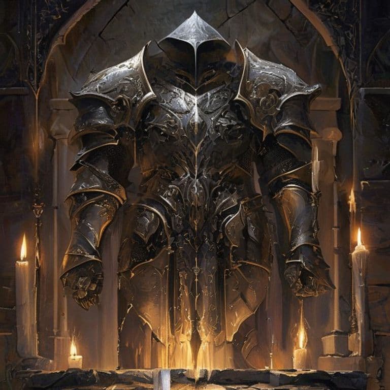 Smoking Plate of Heithmir — fantasy item illustration