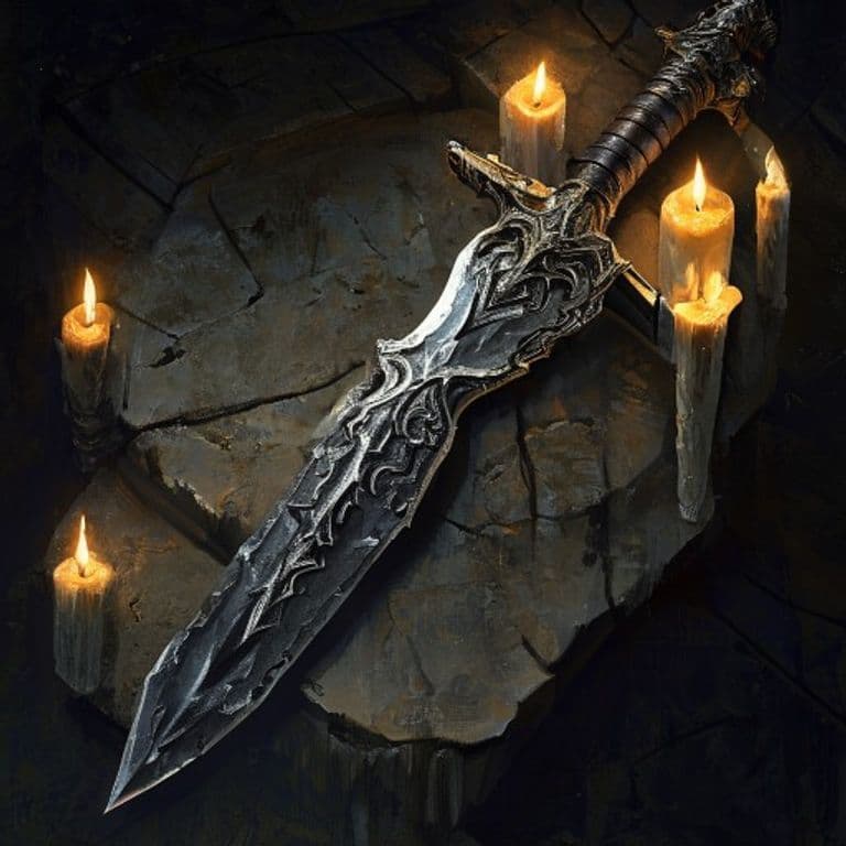Mutineer's Blade — fantasy item illustration