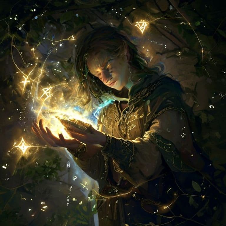 Sleep — fantasy spell effect illustration
