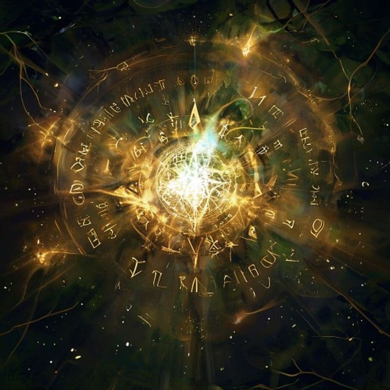 Greater Ley Protection — fantasy spell effect illustration. Greater Ley Protection is a 7th-level abjuration available to Druid.