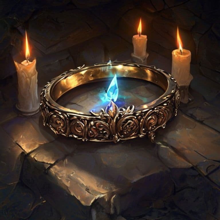 Ring of Small Mercies — fantasy item illustration