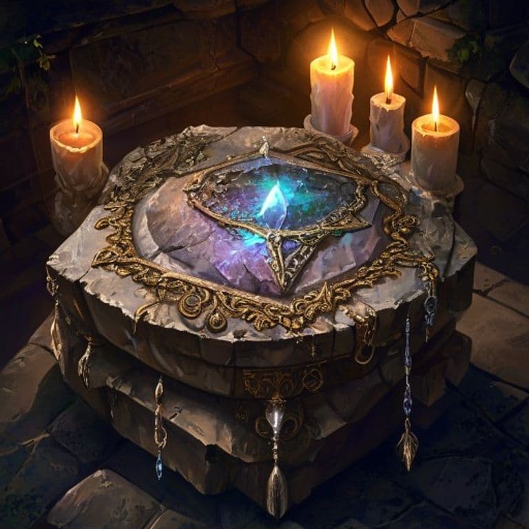 Arcanaphage Stone — fantasy item illustration. Arcanaphage Stone is a magic item (wondrous item) of rare rarity.