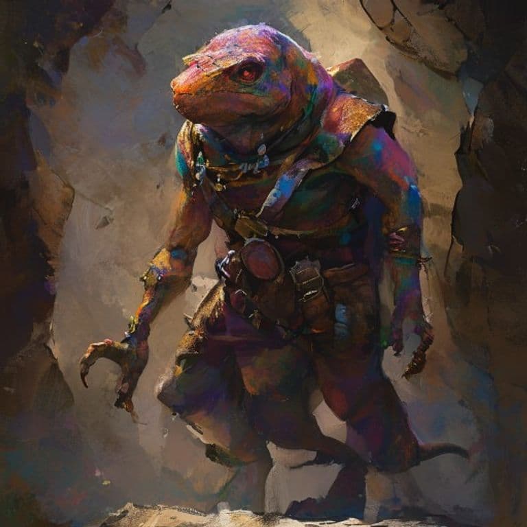 Derro Explorer — fantasy monster illustration