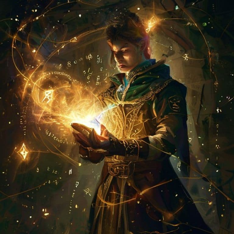 Anticipate Weakness — fantasy spell effect illustration