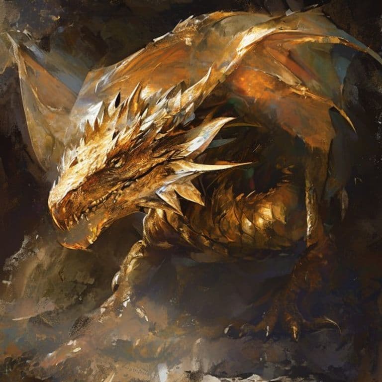 Brass Dragon Wyrmling — fantasy monster illustration. Brass Dragon Wyrmling is a medium dragon (Challenge Rating 1).
