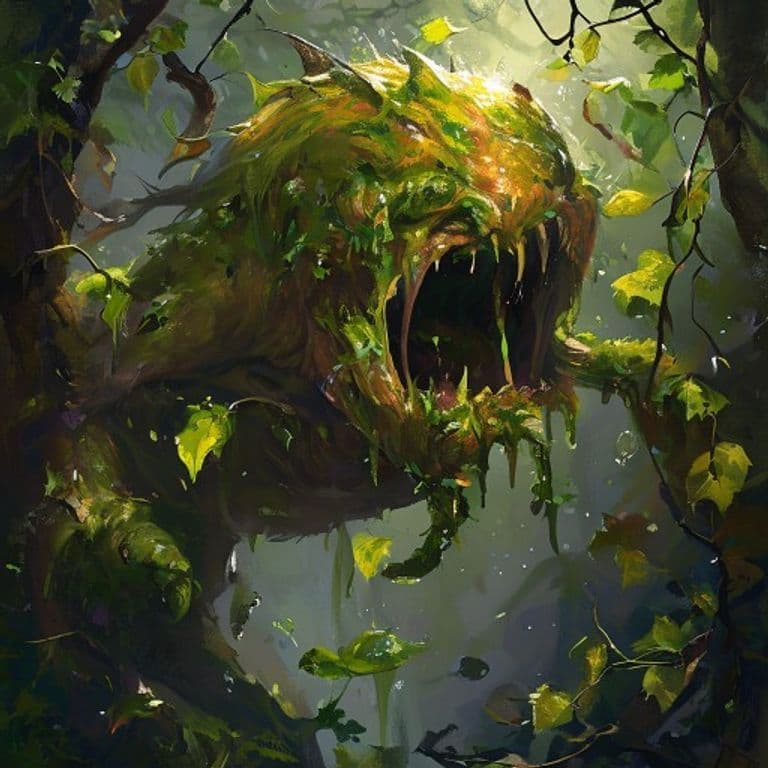 Ooze, Leavesrot — fantasy monster illustration
