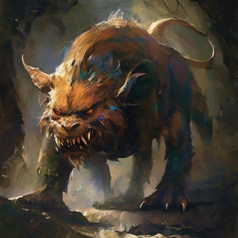 Porcellina — fantasy monster illustration