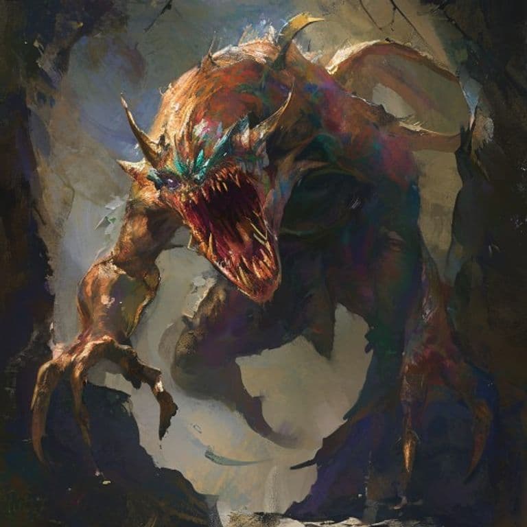 Stryx — fantasy monster illustration. Stryx is a tiny monstrosity (Challenge Rating 1/8).
