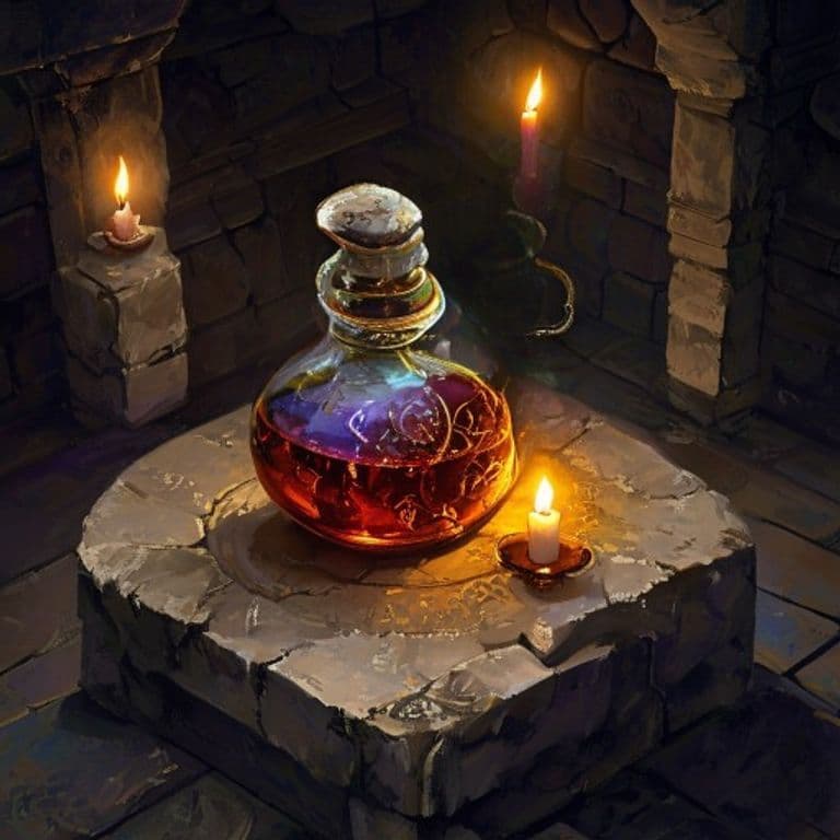 Odorless Oil — fantasy item illustration