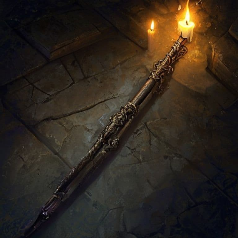 Wand of Extinguishing — fantasy item illustration. Wand of Extinguishing is a magic item (wand) of common rarity.
