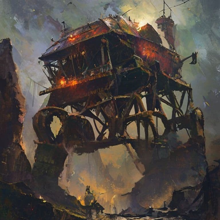 Goblin Siege Engine — fantasy monster illustration