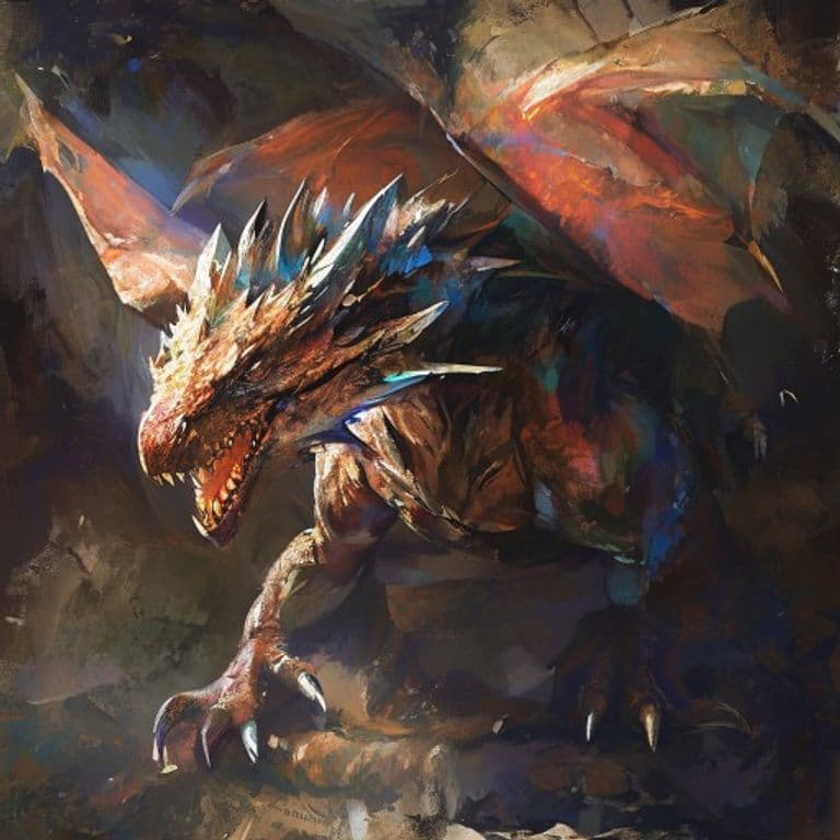 Pact Drake — fantasy monster illustration. Pact Drake is a small dragon (Challenge Rating 1).