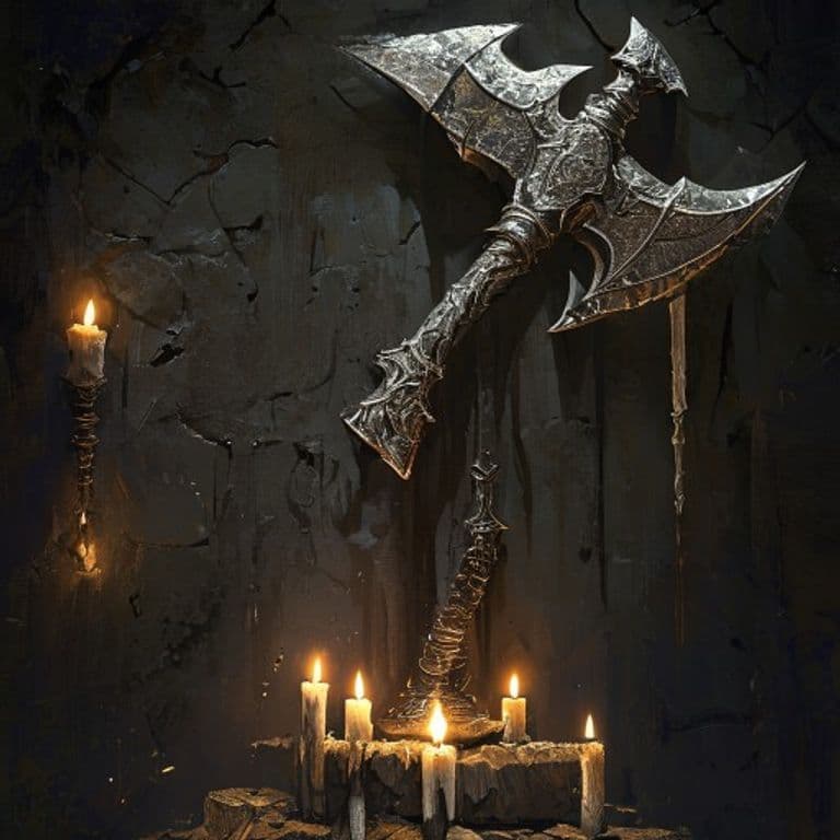 Ravager's Axe — fantasy item illustration