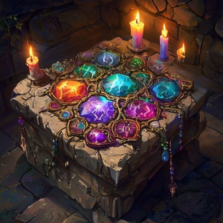 Compendium of Many Colors — fantasy item illustration. Compendium of Many Colors is a magic item (wondrous item) of common rarity.