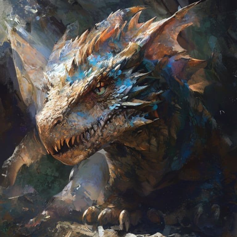 Young Boreal Dragon — fantasy monster illustration. Young Boreal Dragon is a large dragon (Challenge Rating 8).
