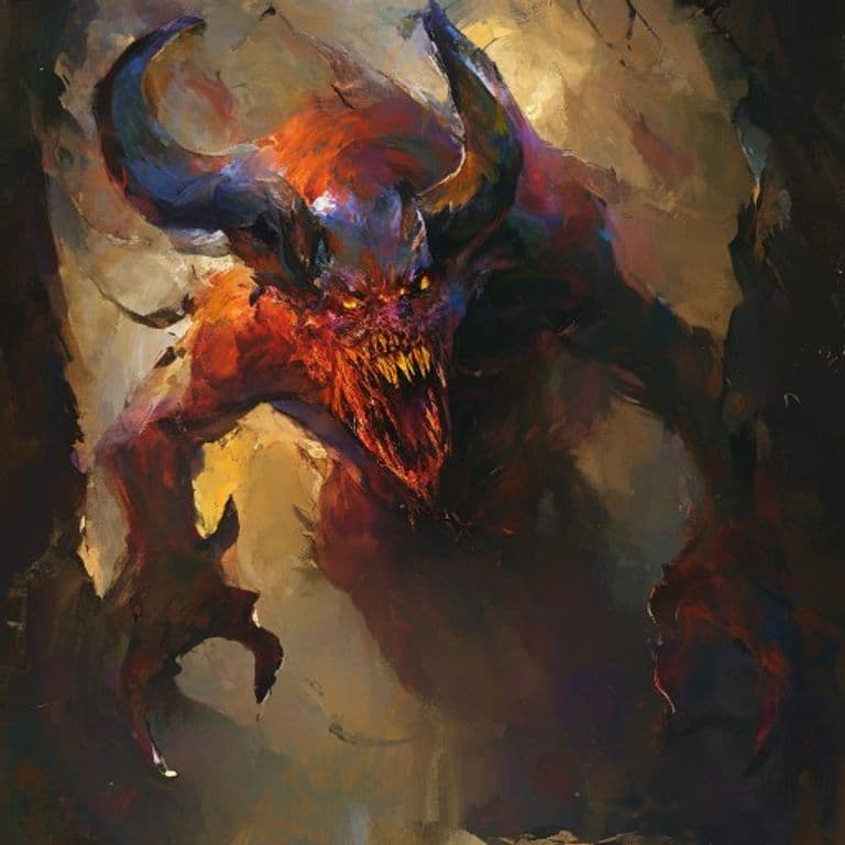 Demon, Inciter — fantasy monster illustration