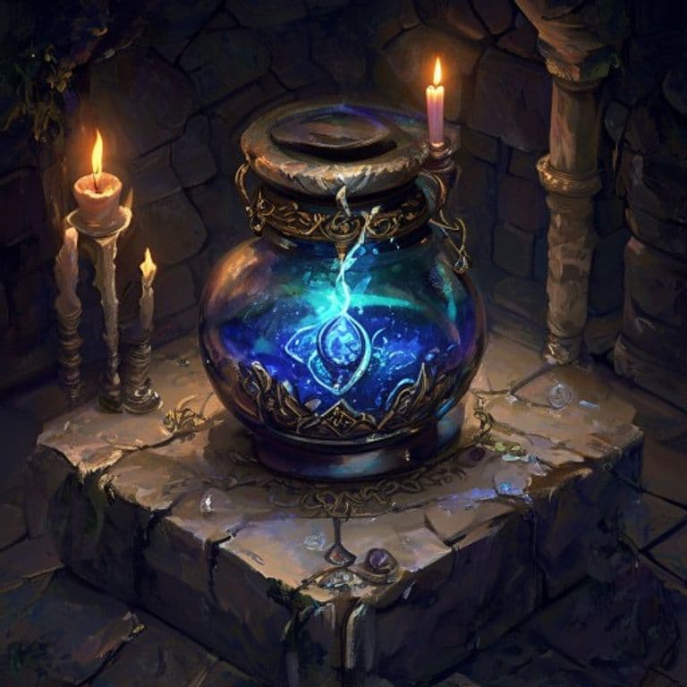 Elixir of the Deep — fantasy item illustration. Elixir of the Deep is a magic item (potion) of rare rarity.