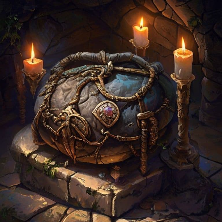 Bag of Traps — fantasy item illustration. Bag of Traps is a magic item (wondrous item) of rare rarity.