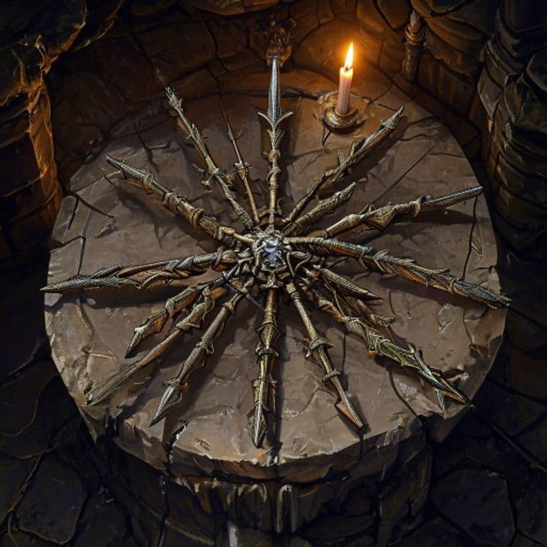 Web Arrows — fantasy item illustration. Web Arrows is a magic item (ammunition) of uncommon rarity.
