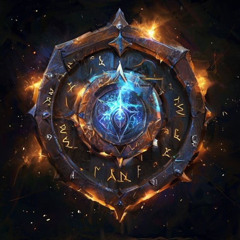 Gear Shield — fantasy spell effect illustration