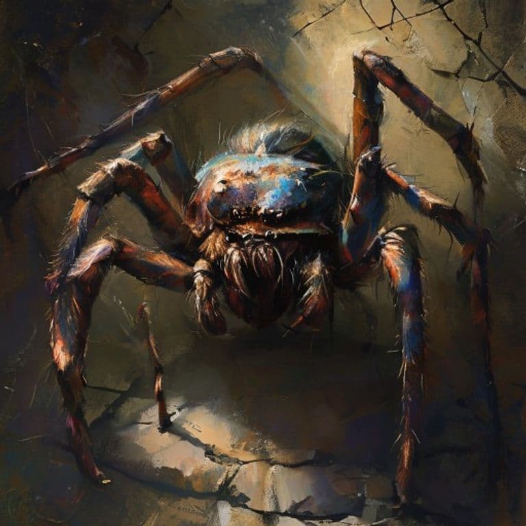 Spider — fantasy monster illustration. Spider is a tiny beast (Challenge Rating 0).