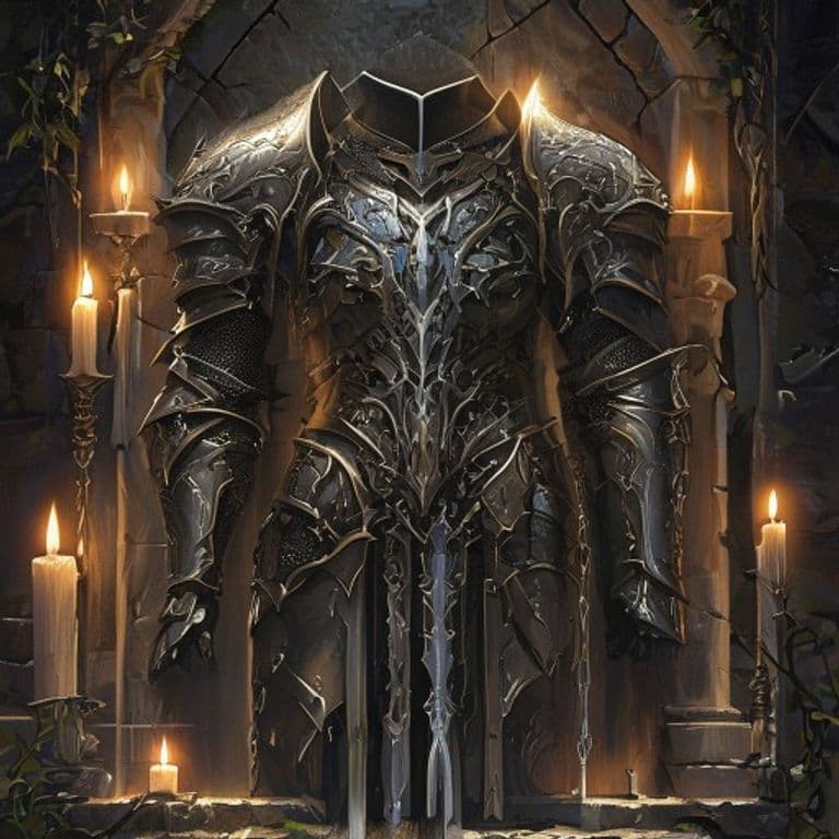 Elven Chain — fantasy item illustration. Elven Chain is a magic item (armor) of rare rarity.