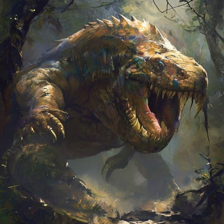 Titanoboa — fantasy monster illustration. Titanoboa is a gargantuan beast (Challenge Rating 12).