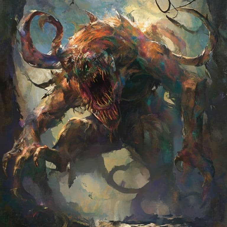Chimera — fantasy monster illustration