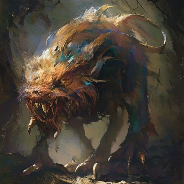 Wolpertinger — fantasy monster illustration. Wolpertinger is a tiny monstrosity (Challenge Rating 1/4).