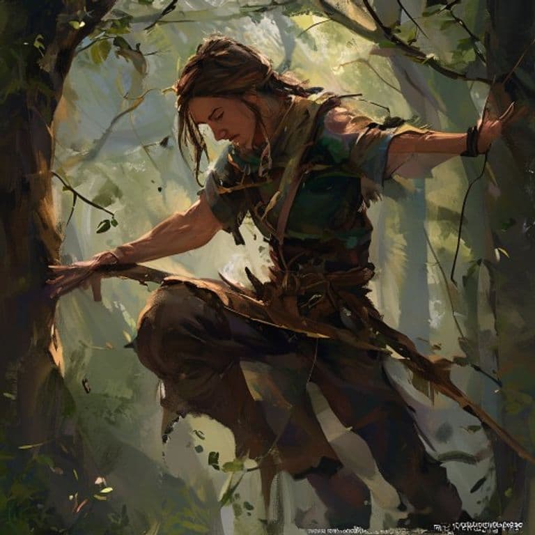 Woodcraft Training — fantasy feat illustration. Woodcraft Training is a feat.