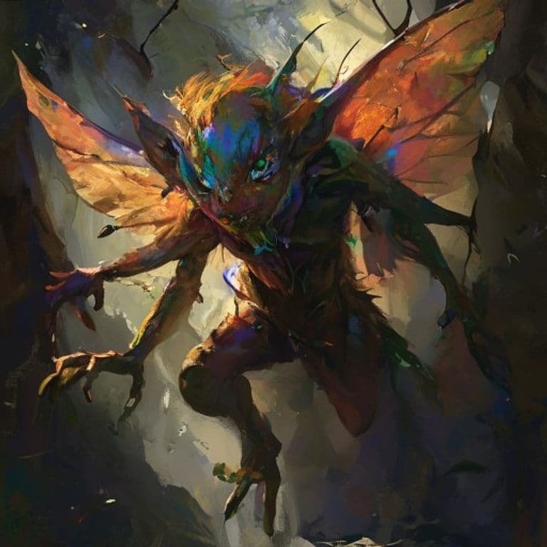 Fragrant One — fantasy monster illustration. Fragrant One is a small fey (Challenge Rating 3).