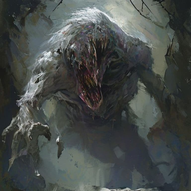 Gray Thirster — fantasy monster illustration