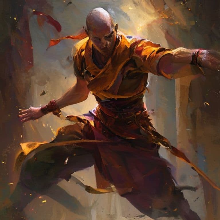 Monk — fantasy class hero illustration
