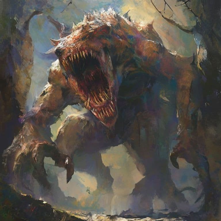 Gigantura — fantasy monster illustration