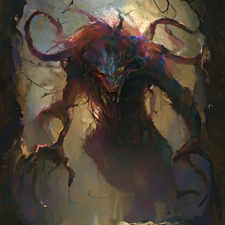 Nalfeshnee — fantasy monster illustration