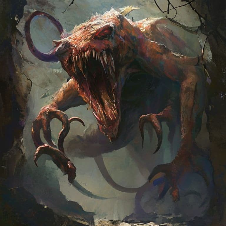 Lamia — fantasy monster illustration. Lamia is a large monstrosity (Challenge Rating 4).