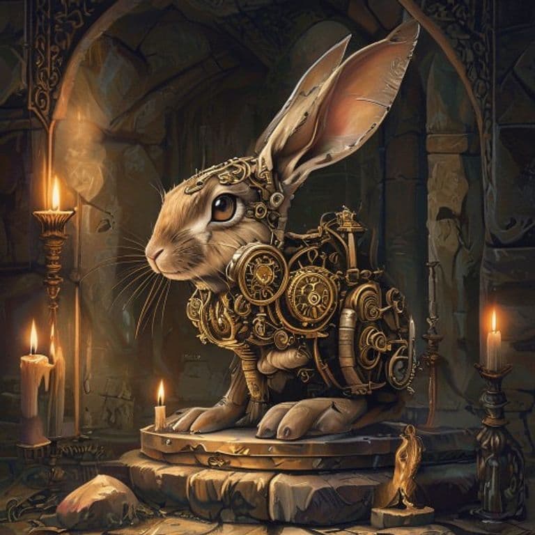 Clockwork Hare — fantasy item illustration. Clockwork Hare is a magic item (wondrous item) of legendary rarity.