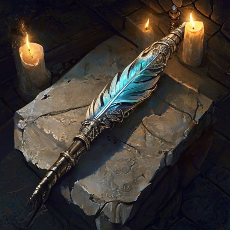 Seafarer's Quill — fantasy item illustration