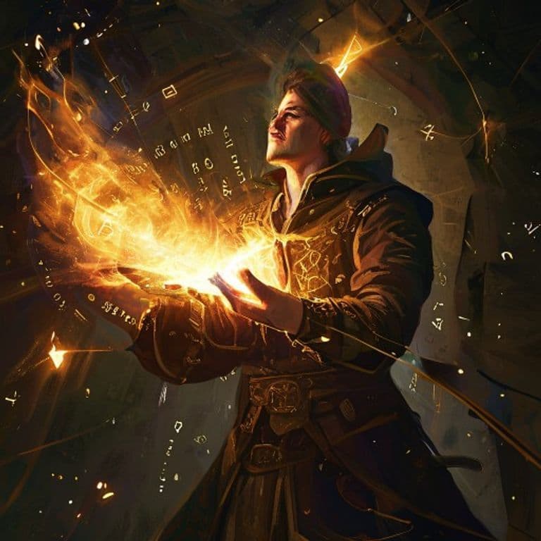 Warning Shout — fantasy spell effect illustration