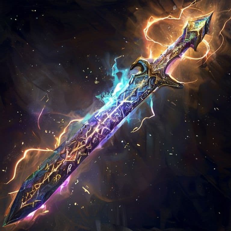 Arcane Sword — fantasy spell effect illustration