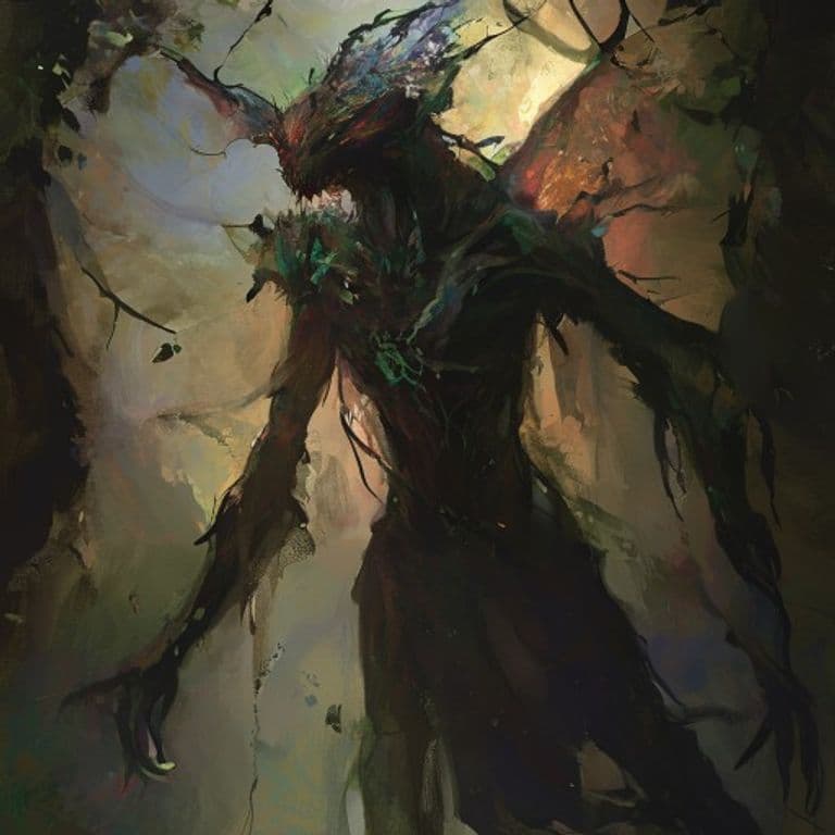 Shadow Fey — fantasy monster illustration. Shadow Fey is a medium humanoid (Challenge Rating 1/4).