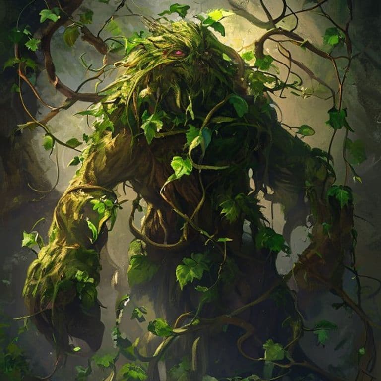Vine Lord — fantasy monster illustration. Vine Lord is a medium plant (Challenge Rating 7).